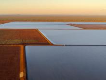 Salt evaporation ponds at the Mardie project. Photo: Supplied