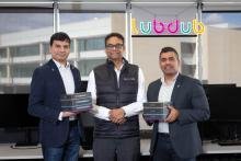 Lubdub co-founders Sharath Sriram, Girish Dwivedi and Nikhilesh Bappoo. Photo: Michael O'Brien.