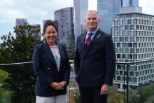 ASC chief capability officer Danielle Bull with RSL WA chief executive Stephen Barton.