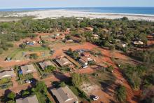 An aerial shot of the Djardinjin community on the Kimberley's Dampier Peninsula. Photo: Djardinjin.